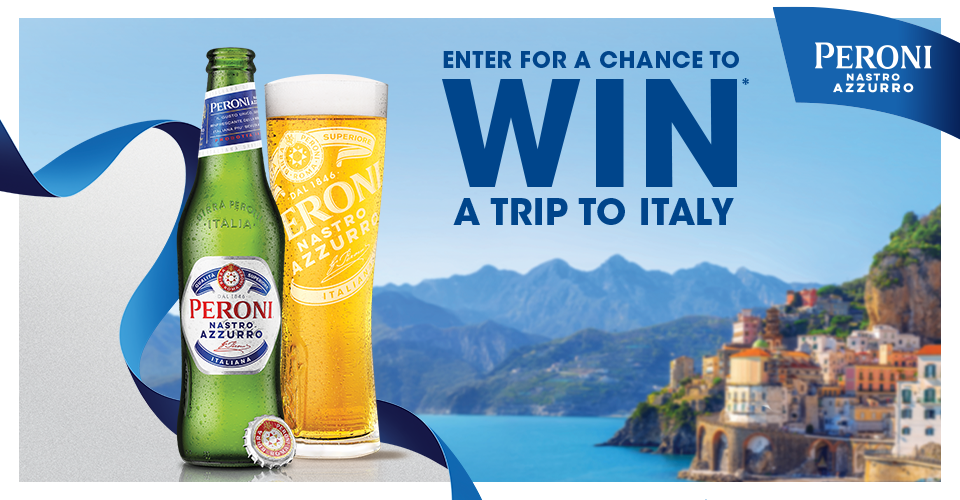 ENTER FOR THE CHANCE TO WIN A TRIP TO ITALY